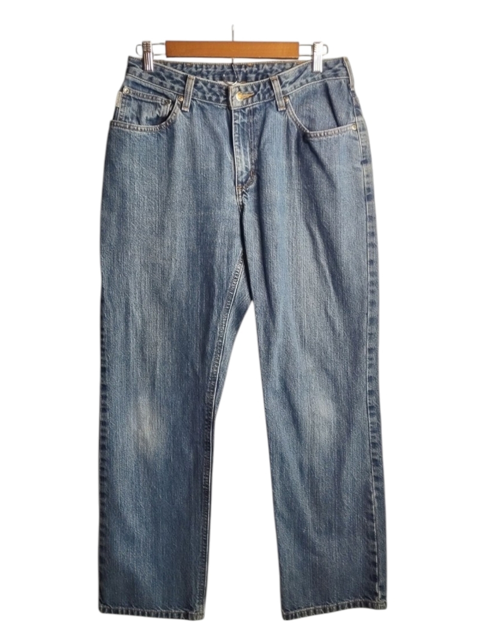 Carhartt Jeans Mens Blue Relaxed Fit Straight Leg Denim Size 10 X 30